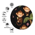 thumbnail image 5 of Balery Monkeys Swinging From Palmstire Cover Waterproof Dust-Proof, Universal Spare Wheel Tire Cover For Trailer, Rv, Suv Truck And Vehicle Camper Accessories-14 Inch, 5 of 9