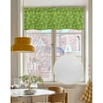 thumbnail image 4 of Summer Abstract Fruit Linen Curtain Valance for Bedroom/Bathroom/Kitchen/Office/Living/Dining Room Window,Tropical Green Simplistic Fruit Rod Pocket Topper Decorative Cafe Drapes Panel 54"x18", 4 of 6