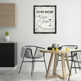 thumbnail image 3 of Stupell Industries Gym Now Wine Later Food & Beverage Painting Black Floater Framed Canvas Art Print Wall Art, 25 x 31, 3 of 10