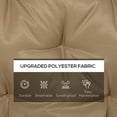 thumbnail image 6 of Outsunny 3 Seater Outdoor Bench Swing Chair Replacement Cushions, Khaki, 6 of 11