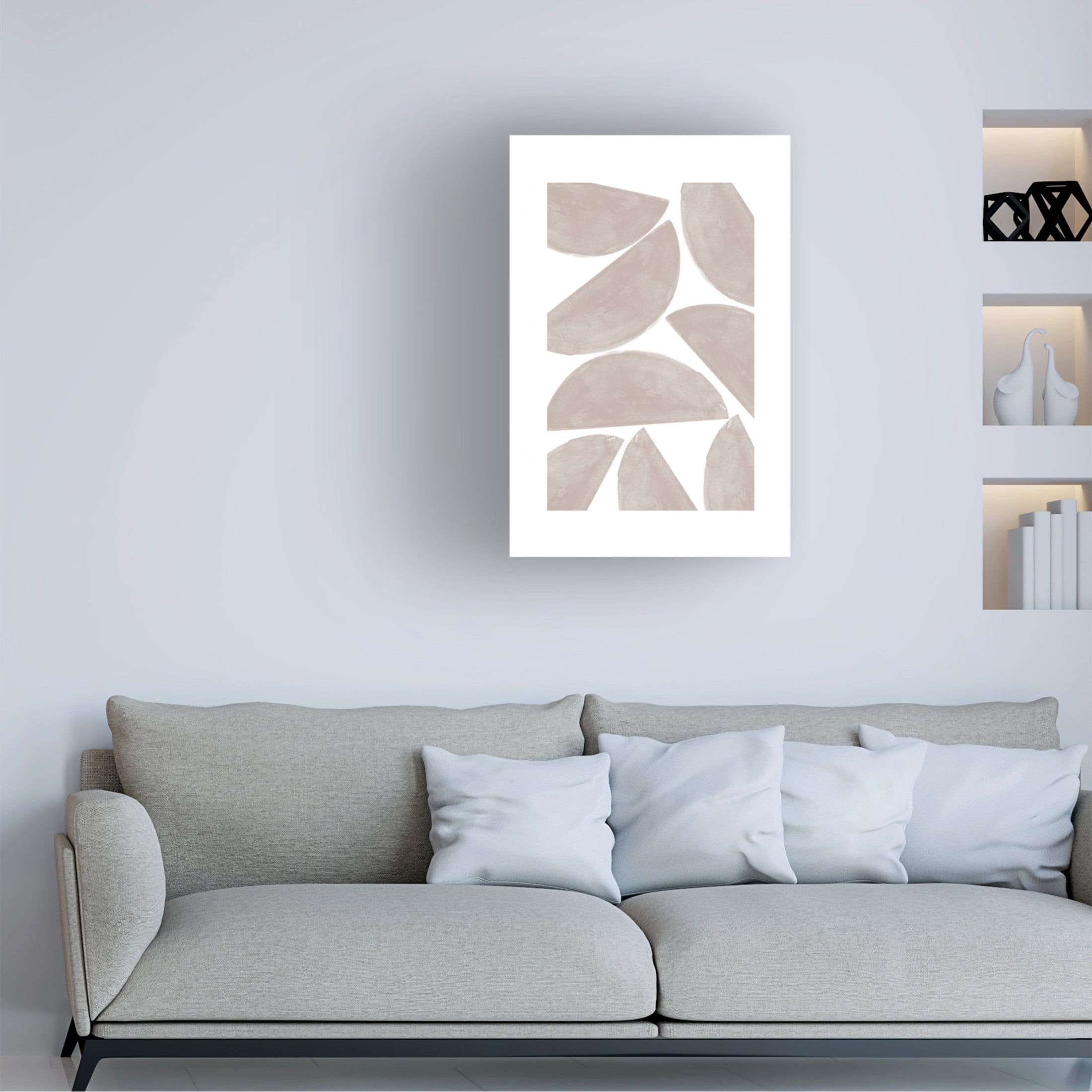 Trademark Fine Art THE MIUUS STUDIO Soft Composition No2 Canvas Wall Art