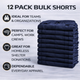 thumbnail image 6 of Yacht & Smith Mens 5 Pocket Fleece Cargo Shorts, Cotton, Drawstring,Wholesale Bulk Athletic Lounge Short Navy Blue 12 Pack Small, 6 of 7