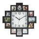 thumbnail image 2 of Reloj De Pared De Plástico 2 En 1, Marco De Fotos, Hogar Moderno Negro, 2 of 7