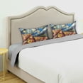thumbnail image 3 of Yayeee Pillowcase Standard Size Set of 2 Satin Wrinkle Resistant Pillow Case, Starry Pizza, 3 of 8
