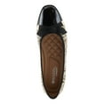 thumbnail image 3 of Patrizia Ainosa Women’s Faux Leather and Bouclé Ballet Flats with Bow Detail, 3 of 7