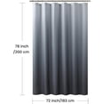 thumbnail image 6 of Extra Wide Fabric Shower Curtain, Blue Ombre Waterproof Around Shower Curtains for Bathroom, Microfiber Cloth Wide Bath Curtains, 108" W x 84" H, 6 of 6