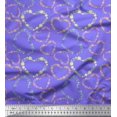thumbnail image 1 of Soimoi Poly Georgette Fabric Floral & Heart Printed Fabric 1 Yard 52 Inch Wide, 1 of 3