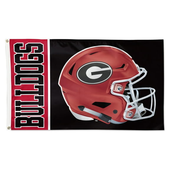 WinCraft Georgia Bulldogs 3' x 5' Helmet Deluxe Single-Sided Flag