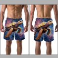 thumbnail image 3 of luoweisi Men's Beach Shorts Quick Dry Swim Trunks with Mesh Lining Sea Turtle XL, 3 of 5