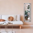 thumbnail image 7 of YOSHOOT Wooden Full Length Mirror, 63"x24" Rustic Standing Mirror, Large Solid Wood Frame Floor Mirror Dressing Mirror for Bedroom, White Grey, 7 of 7