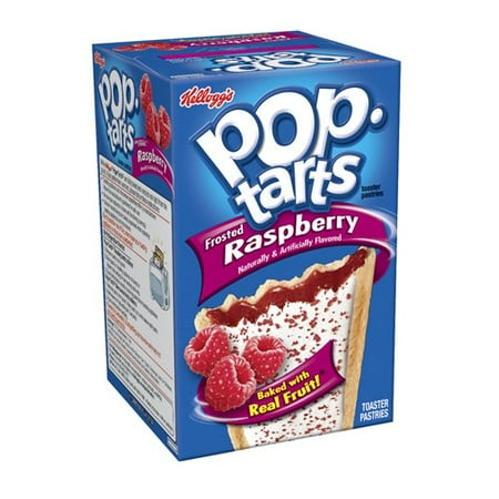 Kelloggs Pop-Tarts Frosted Raspberry Toaster Pastries, 14.7 oz