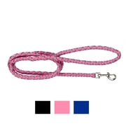 Vibrant Life Reflective Rope Dog Leash, Pink, 5-ft