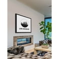 thumbnail image 5 of "LA Skyline Circle" Framed Painting Print, 5 of 5