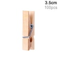thumbnail image 2 of Pinzas Para Ropa De 25Mm,35Mm,45Mm, Mini Clips De Papel De Madera Para Fotos, Pinzas Para Ropa, Abrazaderas De Madera Para Suministros De Almacenamiento, Clips De Madera 100 Uds Methold EL010321-00, 2 of 6