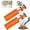 Orange 2Pcs, variant on Leaf Blower Air Booster Attachment, 2X Airflow Amplifier with Heatproof & Corrosion-Resistant Nozzle, Dual Modes for Efficient Yard, Garage, and Outdoor Cleaning (Black 1Pcs)