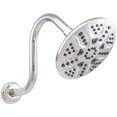 thumbnail image 4 of Westbrass 1/2" IPS x 8" S-Shaped Wall Mount Shower Arm with Flange, Polished Chrome, 4 of 7