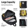 thumbnail image 3 of I Do What I Want Cartoon 3 PCS School Backpack Lightweight School Bookbag Lunchbox Pencil Bag Large Daypack, 3 of 5