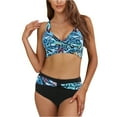 thumbnail image 2 of Fankiway Women'S Sexy Bikini Split Two-Piece Beach Swimsuit with Chest Pad Swimsuit Back Swimsuit Plus Size Swimwear 2 Piece Plus Size Womens Swimsuits, 2 of 9
