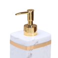 thumbnail image 2 of Ruiboury Resin Soap Dispenser Reusable for Tabletop Kitchen Shower Shampoo Bathroom White 400ml 1Set, 2 of 6
