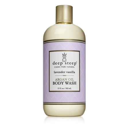 Deep Steep Argan Oil Body Wash, Lavender Vanilla, 17 Oz