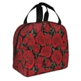 thumbnail image 2 of Fotbe Rose Flowers Bolsa Térmica con Estampado y Forro de Aluminio Grueso Bolsa de Almuerzo con Bolsillo Frontal para Hombres y Mujeres, Ideal para Trabajo, Escuela, 2 of 8