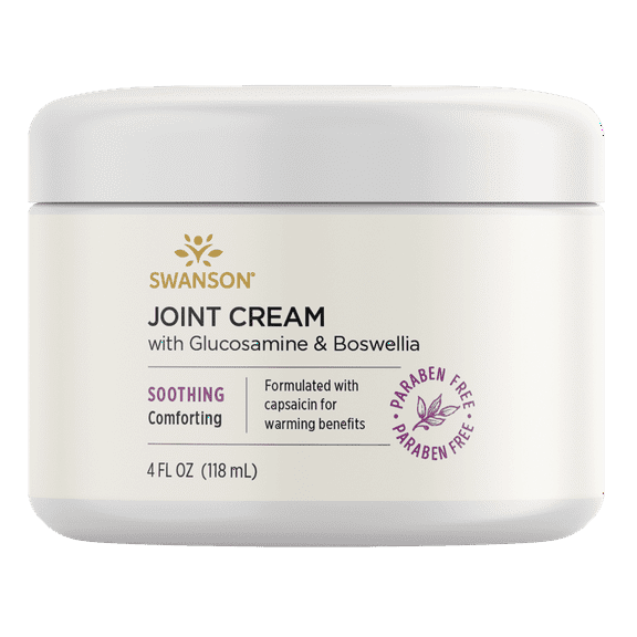 Swanson Joint Cream with Glucosamine and Boswellia 4 fl oz Cream