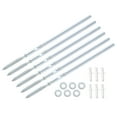 thumbnail image 1 of Soportes de estante flotante de metal de 6 piezas, soportes de estante ocultos de 8 x 250 mm (0.3 x 9.8 pulgadas), soportes de estante invisibles, 1 of 6
