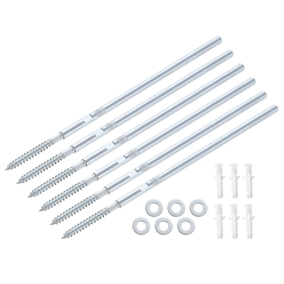 6 Pcs Floating Shelf Brackets Metal Hidden Shelf Support Brackets 8 x 250mm(0.3 x 9.8 Inch) Invisible Shelf Brackets