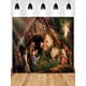 thumbnail image 4 of Fondo de escena de la natividad de Navidad con el nacimiento de Jesús, la Santa Cruz y la Biblia, perfecto para estudio fotográfico, decoración de pared, 4 of 5