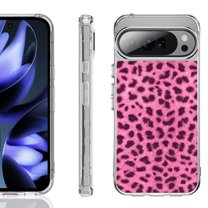 For Google Pixel 10 / 10 Pro Shockproof Phone Case, by OneToughShield - Cheetah Pink