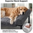Photo inspiration: Heated Elevated Dog Bed Mattress Reference: Elevated Dog Bed Large Sized With Fluffy Plush Bolster Cushion