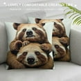 thumbnail image 3 of ONETECH Sloth Stack Throw Pillow Covers Cozy Soft Pillow Cases Modern Home Decor Couch Cushion Case Square Pillowcases for Couch Sofa Bed Living Room, 3 of 5
