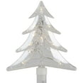 thumbnail image 6 of Northlight Lighted Tree Christmas Pathway Markers - 8' White Wire - Clear Lights - 4ct, 6 of 9