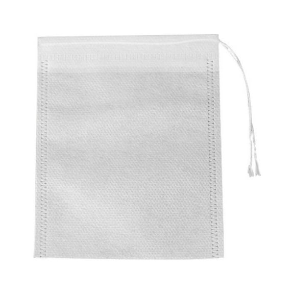 Piwvid 100PCS Disposable Tea Bags, Tea Filter Bags with Drawstring, Empty Coffee Filter Bag Tea Infuser for Loose Leaf Tea Coffee Spices Herbs, 3.9 "x5.9"