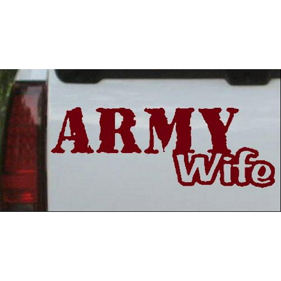 Army Wife Car or Truck Window Decal Sticker