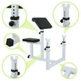 thumbnail image 5 of ZENY Arm Curl Weight Bench Adjustable Commercial Preacher Seated Dumbbell, 5 of 12