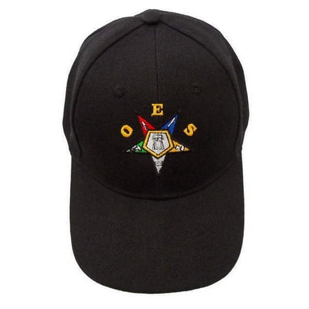 Order of the Eastern Star – Black Adjustable Baseball Cap OES Text and symbolism Order of the Eastern Star – Black Adjustable Baseball Cap OES Text and symbolism