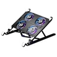 thumbnail image 1 of The cooler of game notebook computer, four silent fans, high-speed wind, multi-level height adjustment, light weight, anti-slip comfort, designed for game players and office use, 1 of 5