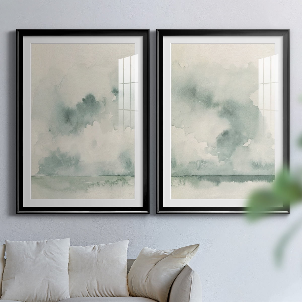Wexford Home Ocean Impression I Premium Framed Print, 18.5" x 24.5" - Ready to Hang, Black (Set of 2)
