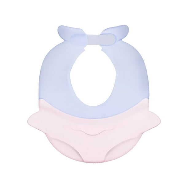 Gorro de ducha con visera divertida para bebé, gorro de champú para la cara, protector de ojos ajustable, gorro de ducha para niño pequeño