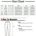 thumbnail image 3 of Summer Saving Wycnly Womens Harem Pants Elastic Waist Pants for Women Fall Vintage Dandelion Print Cotton Linen Long Pants Plus Size Casual Pocket Straight Leg Trousers Fall, 3 of 4