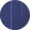 thumbnail image 1 of Ahgly Company Indoor Round Patterned Royal Blue Area Rugs, 5' Round, 1 of 6