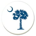 thumbnail image 2 of CounterArt "Blue Palmetto" Round Single Image Absorbent Stone Coaster 4 Pack, 2 of 7