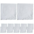 thumbnail image 2 of 12Pcs Wedding Hankies Bandanas White Handkerchief for Grooms Party Weddings style B, 2 of 9