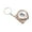 Brown, variant on Mini Tape Measure Keychain Portable And Retractable With Slide Lock Suitable For Prize Bag Filler Office Home And Daily Measuring Tasks