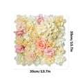 thumbnail image 3 of Artificial Flowers 14x14 Inch Flower Wall Backdrop Artificial Flowers Square, 3 of 6