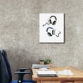 thumbnail image 3 of Epic Graffiti 'Headphones Love Blue Gray'  by Mercedes Lopez Charro Canvas Wall Art, 20" x 24", 3 of 8