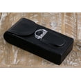 thumbnail image 6 of 3 Cigar Leather Case w/ Magnetic Closure & Cutter - Black, 6 of 7