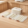 thumbnail image 6 of 1Pcs  Multi-Layer Transparent Keep Fresh Refrigerator Container Food Storage Box Dumpling Box 1/2/3/4 Layers 1 LAYER, 6 of 8
