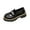 Black 01, variant on Womens Loafers Comfortable Penny Chunky Heel Business Casual Dress Shoes Patent Leather Women's Loafers & Slip-ons